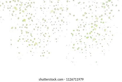 Light Green vector abstract colorful background, which consist of triangles. Pattern with colored triangles on white background.