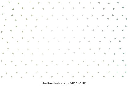 Light Green vector abstract colorful background, which consist of triangles. Pattern with colored triangles on white background.