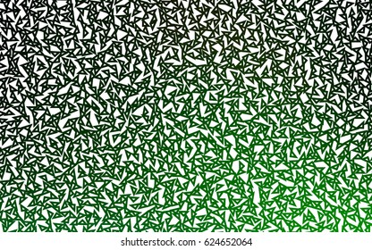 Light Green vector abstract colorful background, which consist of triangles. Pattern with colored triangles on white background.