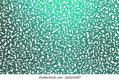 Light Green vector abstract colorful background, which consist of triangles. Pattern with colored triangles on white background.