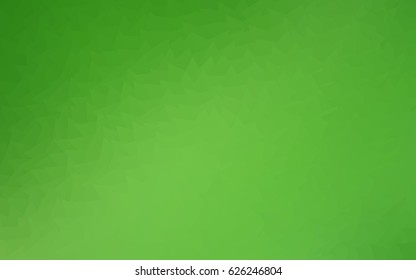 Light Green vector abstract colorful background, which consist of triangles. Pattern with colored triangles on white background.