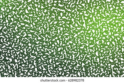 Light Green vector abstract colorful background, which consist of triangles. Pattern with colored triangles on white background.