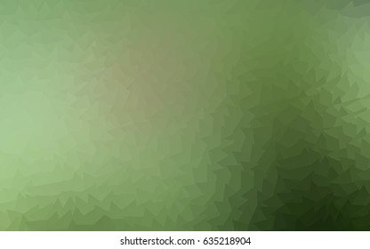 Light Green vector abstract colorful background, which consist of triangles. Pattern with colored triangles on white background.