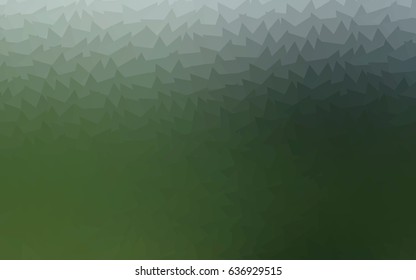 Light Green vector abstract colorful background, which consist of triangles. Pattern with colored triangles on white background.
