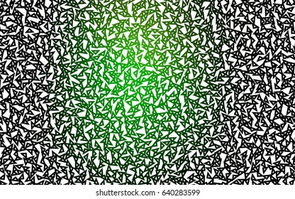 Light Green vector abstract colorful background, which consist of triangles. Pattern with colored triangles on white background.