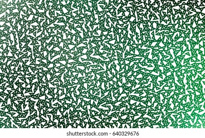 Light Green vector abstract colorful background, which consist of triangles. Pattern with colored triangles on white background.