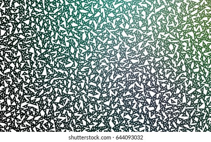 Light Green vector abstract colorful background, which consist of triangles. Pattern with colored triangles on white background.