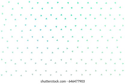 Light Green vector abstract colorful background, which consist of triangles. Pattern with colored triangles on white background.