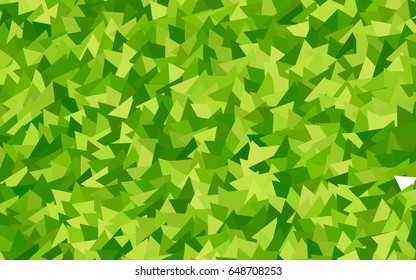 Light Green vector abstract colorful background, which consist of triangles. Pattern with colored triangles on white background.