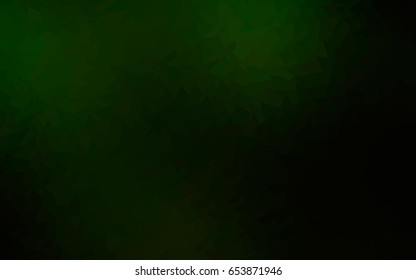 Light Green vector abstract colorful background, which consist of triangles. Pattern with colored triangles on white background.
