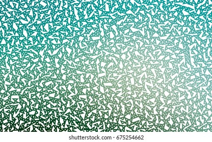 Light Green vector abstract colorful background, which consist of triangles. Pattern with colored triangles on white background.