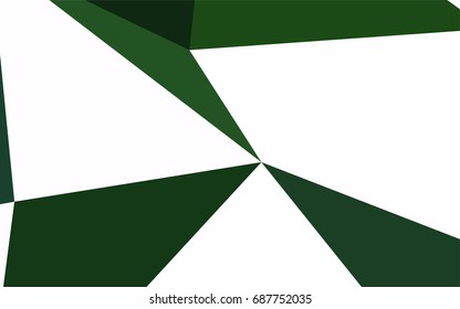 Light Green vector abstract colorful background, which consist of triangles. Pattern with colored triangles on white background.