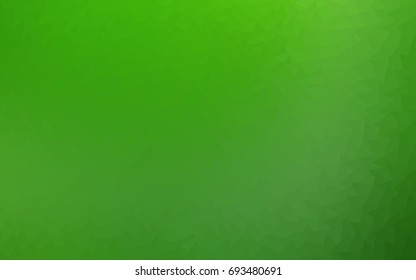 Light Green vector abstract colorful background, which consist of triangles. Pattern with colored triangles on white background.