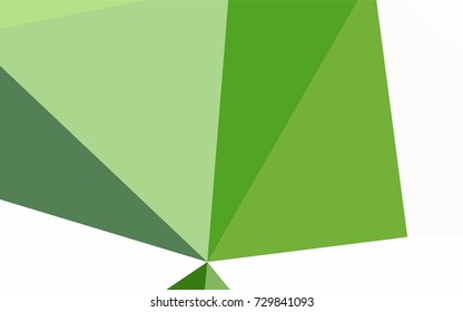Light Green vector abstract colorful background, which consist of triangles. Pattern with colored triangles on white background.