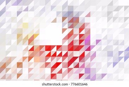Light Green vector abstract colorful background, which consist of triangles. Pattern with colored triangles on white background.