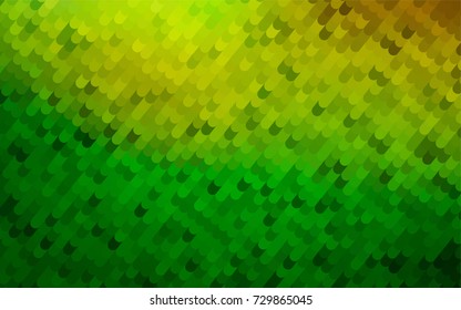 Light Green vector abstract curved template. Shining illustration, which consist of curved lines. A new texture for your design.