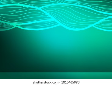 Light Green vector abstract doodle background. Sketchy hand drawn doodles on blurred background. Brand-new style for your business design.