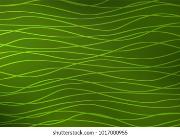 Light Green vector abstract doodle template. A vague abstract illustration with doodles in Indian style. The elegant pattern can be used as a part of a brand book.