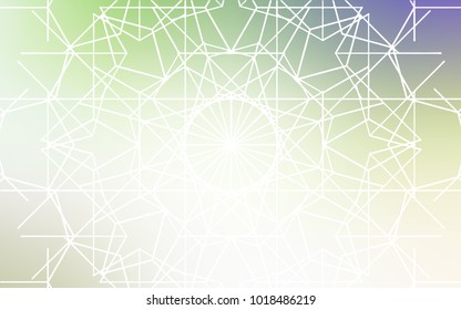 Light Green vector abstract doodle wallpaper. Modern geometrical abstract illustration with doodles drawn by child. The completely new template can be used for your brand book.