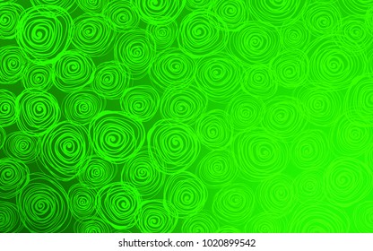 Light Green vector abstract doodle background. An elegant bright illustration with roses in Natural style. The template can be used as a background for cell phones.