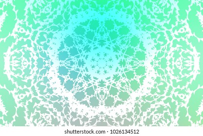 Light Green vector abstract doodle template. A completely new color illustration in doodle style drawn by child. A completely new design for your business.