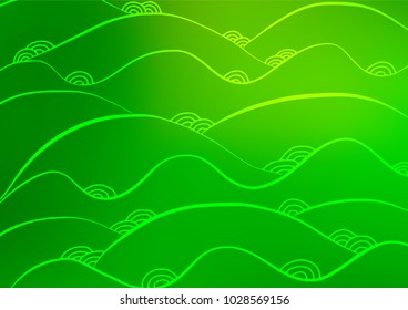 Light Green vector abstract doodle background. Brand-new colored illustration in blurry style with doodles. The best blurred design for your business.