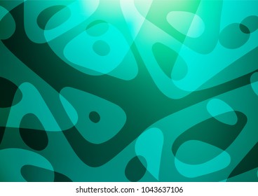 Light Green vector abstract doodle template. A completely new color illustration in doodle style. The completely new template can be used for your brand book.