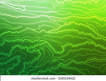 Light Green vector abstract doodle template. Creative illustration in blurred style with doodles and Zen tangles. The template can be used as a background for cell phones.