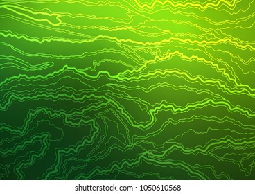 Light Green vector abstract doodle pattern. An elegant bright illustration with lines in Natural style. The best blurred design for your business.