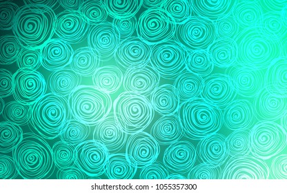 Light Green vector abstract doodle template. Decorative shining illustration with doodles on abstract template. A completely new template for your business design.