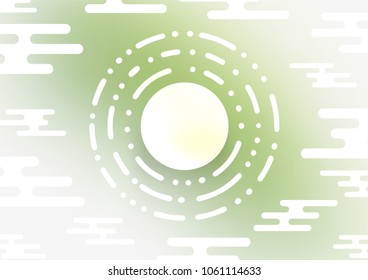 Light Green vector abstract doodle template. Geometric doodle illustration in Origami style with gradient. The completely new template can be used for your brand book.