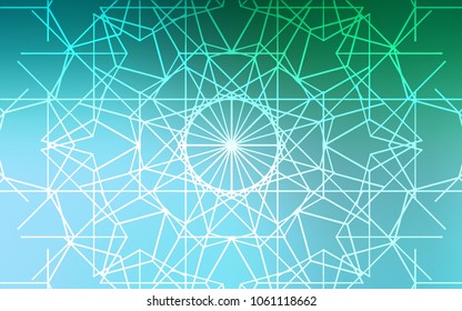 Light Green vector abstract doodle pattern. Shining colored illustration with childish doodles in Arabic style. The doodle design can be used for your web site.