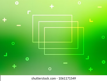 Light Green vector abstract doodle background. Modern geometrical abstract illustration with doodles. The pattern can be used for heads of websites and designs.