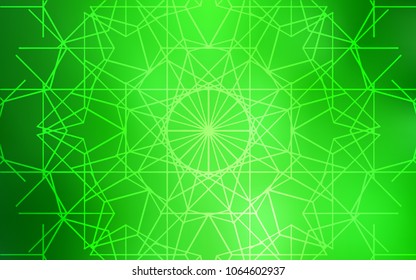 Light Green vector abstract doodle wallpaper. Shining colored illustration with childish doodles in Arabic style. A completely new design for your business.