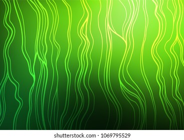 Light Green vector abstract doodle template. Shining colored illustration with doodles in Zen tangle style. A completely new design for your business.
