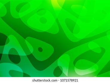 Light Green vector abstract doodle texture. A vague abstract illustration with doodles in Indian style. The doodle design can be used for your web site.