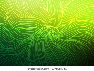 Light Green vector abstract doodle pattern. Colorful illustration in abstract style with doodles and Zen tangles. The pattern can be used for heads of websites and designs.