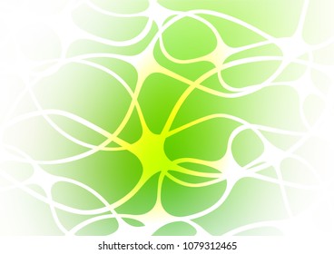 Light Green vector abstract doodle pattern. Glitter abstract illustration with doodles and Zen tangles. The pattern can be used for wallpapers and coloring books.