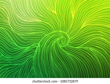 Light Green vector abstract doodle background. A completely new color illustration in doodle style. The template can be used as a background for cell phones.