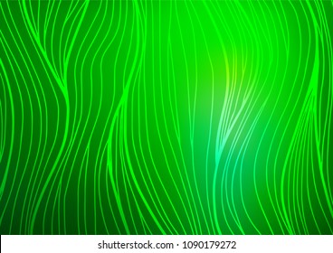 Light Green vector abstract doodle background. Creative illustration in blurred style with doodles and Zen tangles. The textured pattern can be used for website.