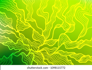 Light Green vector abstract doodle background. A completely new color illustration in doodle style. The pattern can be used for heads of websites and designs.