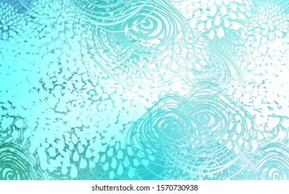 Light Green vector abstract doodle background. Colorful illustration in doodle style with flowers. A completely new design for your business.