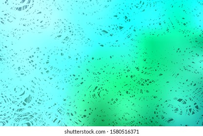 Light Green vector abstract doodle wallpaper. Roses on blurred abstract background with gradient. The pattern can be used for heads of websites and designs.