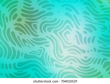 Light Green vector abstract doodle texture. Doodles on blurred abstract background with gradient. A new texture for your design.