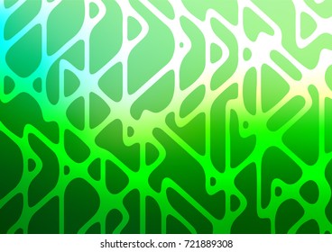 Light Green vector abstract doodle template. Glitter abstract illustration with doodles and Zen tangles. A completely new template for your business design.