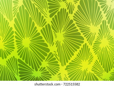 Light Green vector abstract doodle texture. Ethnic elegant natural pattern with gradient. Hand painted design for web, wrapping, wallpaper.