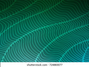 Light Green vector abstract doodle background. Doodles on blurred abstract background with gradient. Hand painted design for web, leaflet, textile.