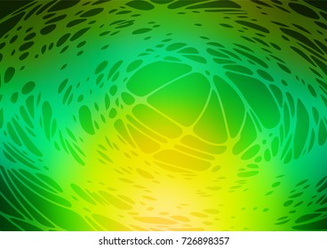 Light green vector abstract doodle template. Modern geometrical abstract illustration with doodles drawn by child. The pattern can be used for wallpapers and coloring books.