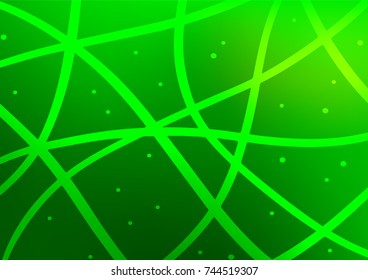 Light Green vector abstract doodle texture. Colorful abstract illustration with lines in Asian style. Hand painted design for web, wrapping, wallpaper.
