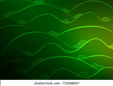 Light Green vector abstract doodle background. Brand-new colored illustration in blurry style with doodles. A new texture for your design.